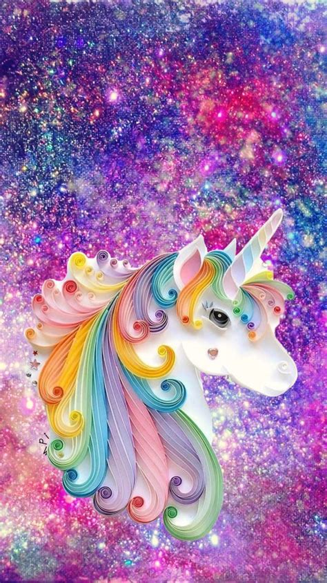 Unicorn with sparkle background | Unicorn wallpaper, Unicorn wallpaper cute, Unicorn painting
