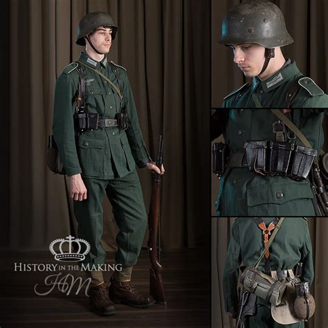 German Infantry-Reed Green Denim Uniform (1943-1945) - History in the ...