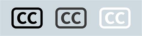 Closed captioning icon in black and white colors. Simple icon collection. 8286557 Vector Art at ...