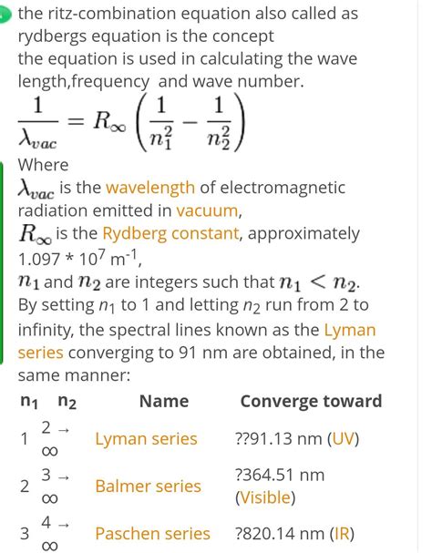 Calculate the wave number for the longest wavelength transition in the ...