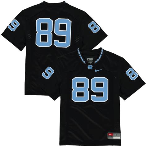 Nike #89 North Carolina Tar Heels Youth Black Replica Football Jersey