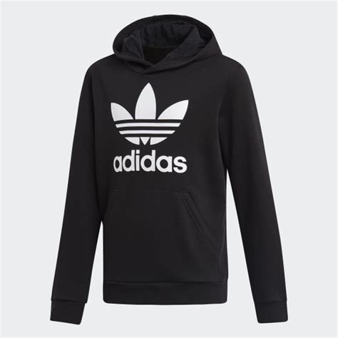 Sudadera con capucha Trefoil - Negro adidas | adidas España