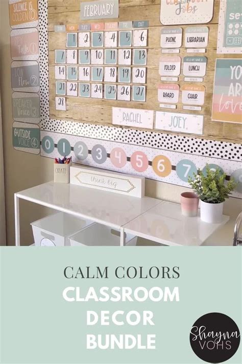 Modern Calm Colors Classroom Decor [Video] in 2021 | Elementary classroom decor, Upper ...