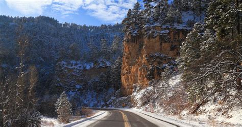 Spearfish Canyon in Winter