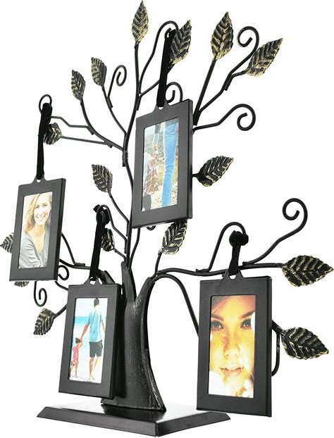 Family Tree Photo Frame with 4 Hanging Picture Frames – Thetford Design