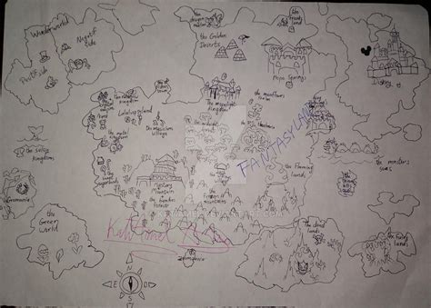 Fantasyland's map by KatiAmel on DeviantArt