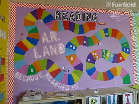 Candy Land Reading Bulletin Board with Oly-Fun - Fairfield World Craft Projects