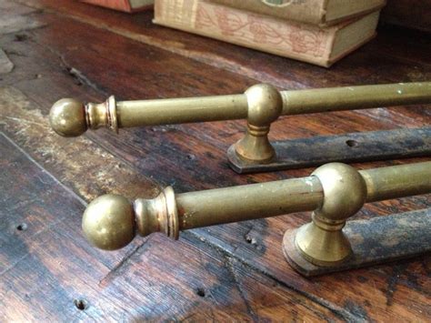 Antique Brass Towel Bars Set of 2 French | Etsy