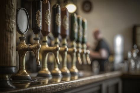 Free Photo | View of beer taps in a brewery