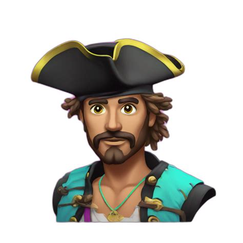 pirate neon vaporwave | AI Emoji Generator