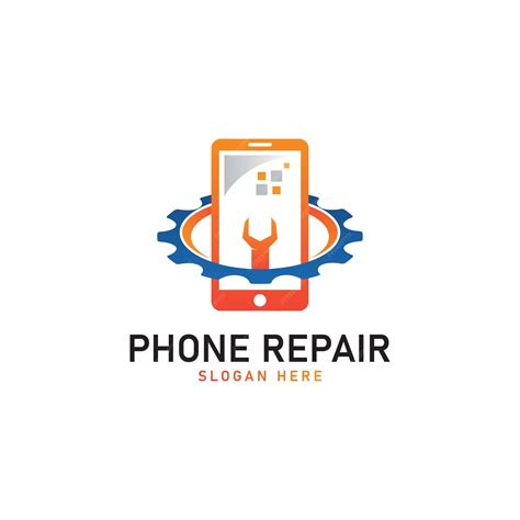 Premium Vector | Mobile phone repair logo template vector illustration