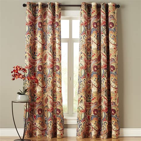 Vibrant Paisley Curtain | Paisley curtains, Curtains, Grommet curtains