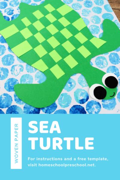 Make a Simple Paper-Weaving Sea Turtle Craft for Kids