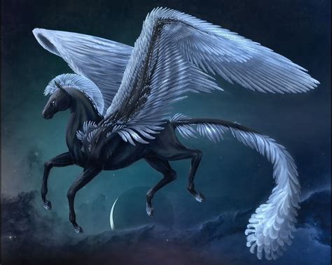 Picture Fantasy Magical animals-supernatural being pegasus Magical Creatures, Fantasy Creatures ...