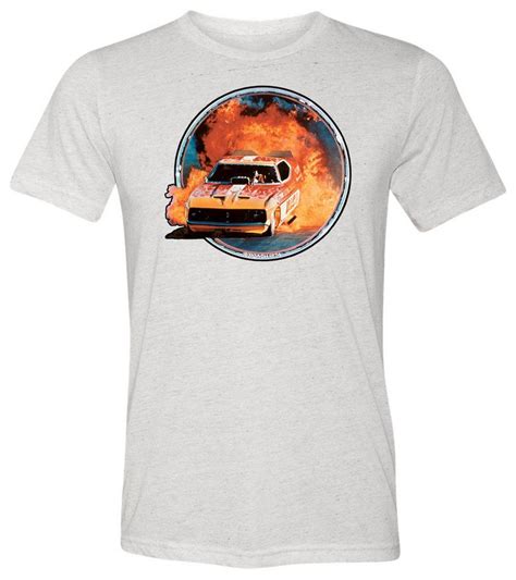 Flaming Funny Car T Shirt | Zelitnovelty