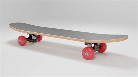 3D model Wooden Skateboard VR / AR / low-poly | CGTrader