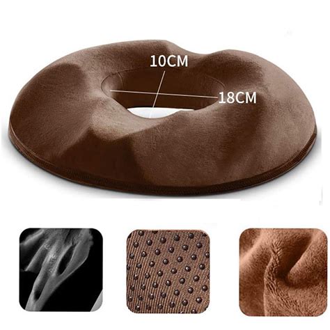 Casewin Donut Pillow, Large Donut Seat Cushion for Relief Tailbone Pain ...