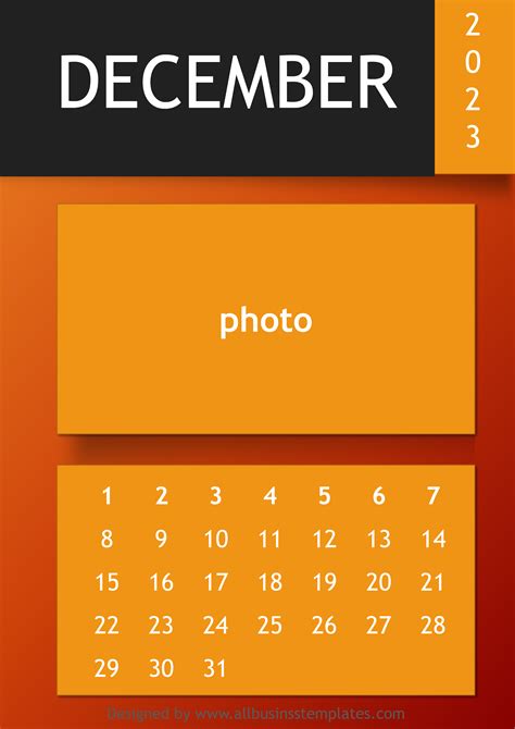 2023 Calendar Template Powerpoint - Printable Calendar 2023