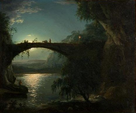 Moonlight Landscape Painting | Joseph Wright of Derby Oil Paintings