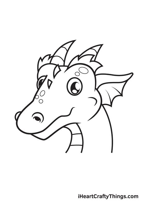 Dragon’s Head Drawing — How To Draw A Dragon’s Head Step By Step