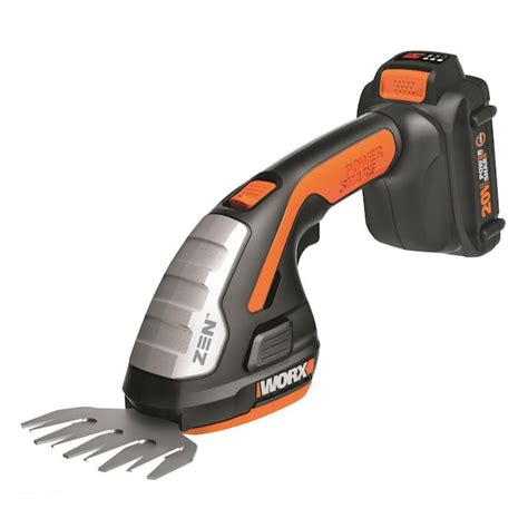 WORX POWER SHARE 20-Volt 8-in Dual Cordless Electric Hedge Trimmer 2 Ah ...