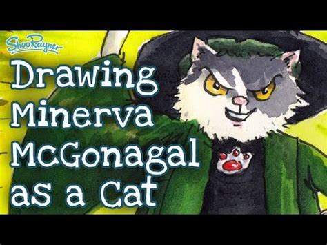 Drawing Professor McGonagall form Harry Potter as a Cat – Draw with ...