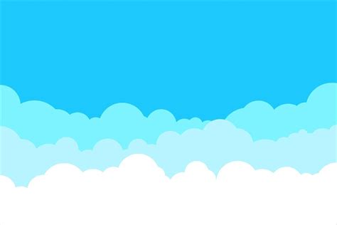 cielo azul con fondo de nubes blancas. borde de nubes. diseño de ...