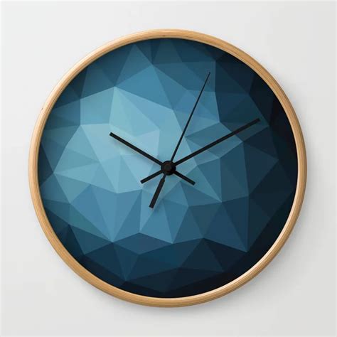 Dark Blue Wall Clock by drosostalitsa | Dark blue walls, Wall clock, Clock