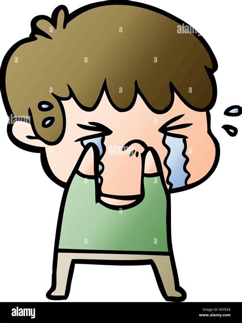 cartoon boy crying Stock Vector Image & Art - Alamy