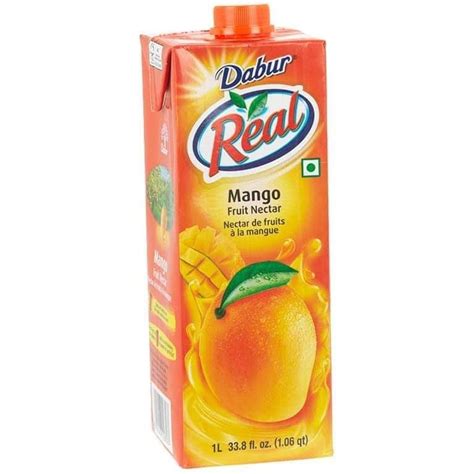 Buy Online Dabur Real Mango Fruit Nectar Juice - 1 Ltr (33.8 Fl Oz ...