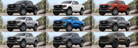 What Are the 2024 Ford Ranger Interior and Exterior Color Options?