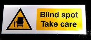 Blind Spot small self adhesive truck sticker | eBay