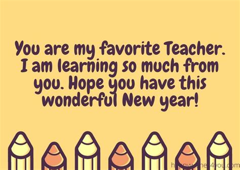 Best New Year Wishes For Teacher 2024 | Wishes for teacher, Teacher ...