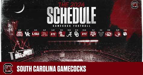 South Carolina Football Schedule 2024 Schedule - Valli Giustina