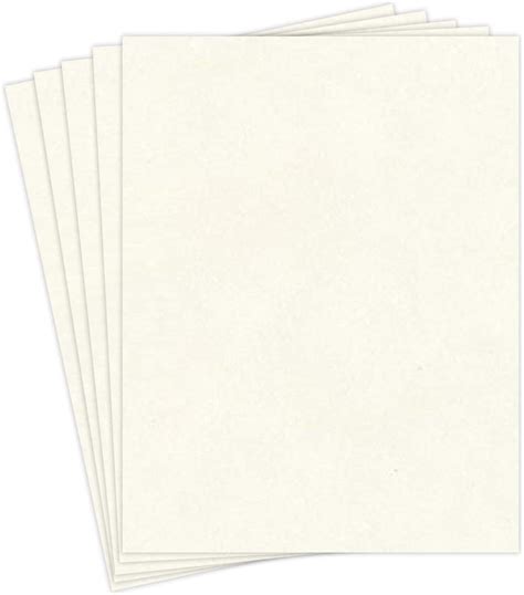 Amazon.com: New White Stationery Parchment Recycled Paper | 65Lb Cover ...