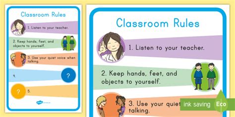 Classroom Rules Poster | Display Resources (teacher made)