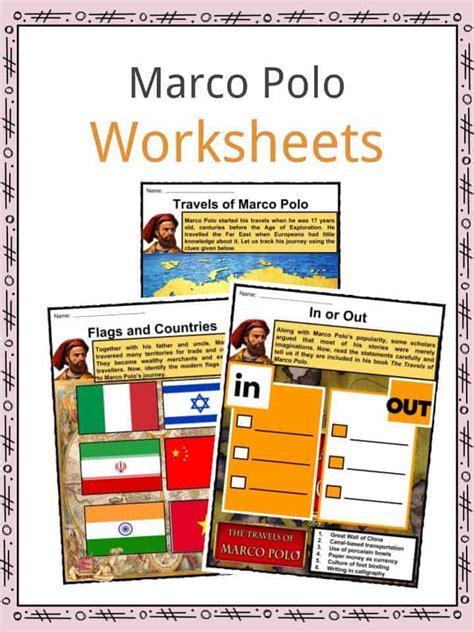 Marco Polo Facts, Worksheets, Exploration History & Biography For Kids