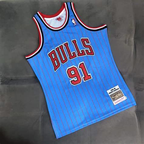 Dennis Rodman Number 91 Jersey Chicago Bulls Inspired Chicago Bulls ...