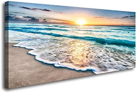 Amazon.com : canvas wall art peaceful in 2020 | Beach wall art, Wall ...