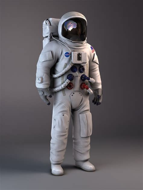 3d max nasa astronaut apollo 11