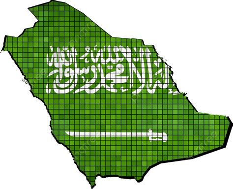 Saudi Arabia Map With Flag Inside Saudi Arabia Design With Vector, Saudi Arabia, Design, With ...