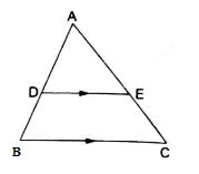 In the given figure, DE ∥ BC. (i) If AD=3⋅6cm,AB=9cm and AE=2⋅4cm, EC(ii) If ADDB=35 and AC=5⋅ ...