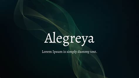 Alegreya Font Family : Download Free for Desktop & Webfont