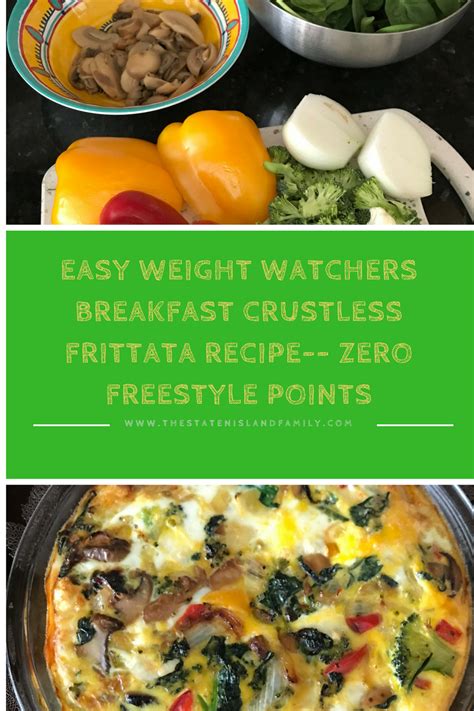 Weight Watchers Breakfast Crustless Frittata