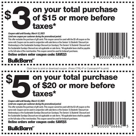 $3 to $5 Off at Bulk Barn | Wilmington Coupons | Daily Draws, Coupons, Contests and more ...