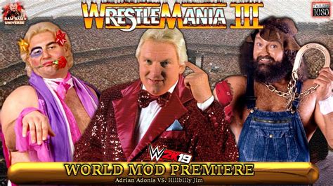 "Adorable" Adrian Adonis w./ Bobby Heenan VS. Hillbilly Jim ⭐WORLD PREMIERE⭐ | WWF | Gameplay ...