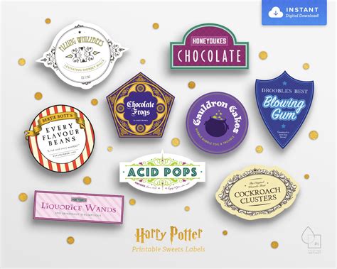 Harry Potter Party Printable Candy Labels