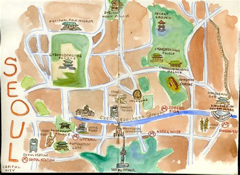 Seoul Attractions Map