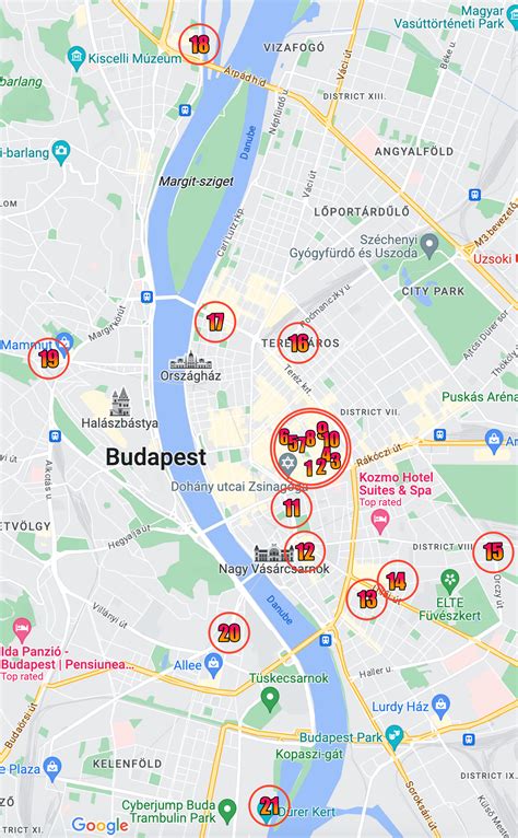 Ruin Bars Budapest Map [2024] – All Things Budapest