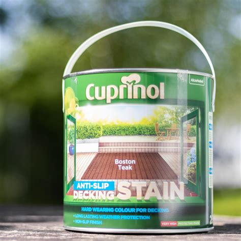 Cuprinol Anti-Slip Decking Stain 2.5L Boston Teak | Toolstation